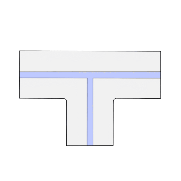 GypsoCOMETE Cross elemento a "T"