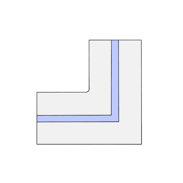 GypsoCOMETE Angle elemento a "L"