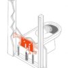 Supporto Bidet a Pavimento Per Cartongesso