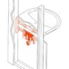 Supporto Lavabo Sospeso Con Raccordi M-F Da 1/2