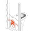 Supporto Wc a Pavimento Per Cartongesso