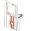 Supporto WC Sospeso, Senza Kit Cassetta WC