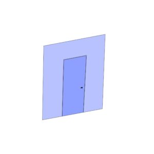 Porta a Battente Filo44 Parete Reversibile Scrigno 70/210