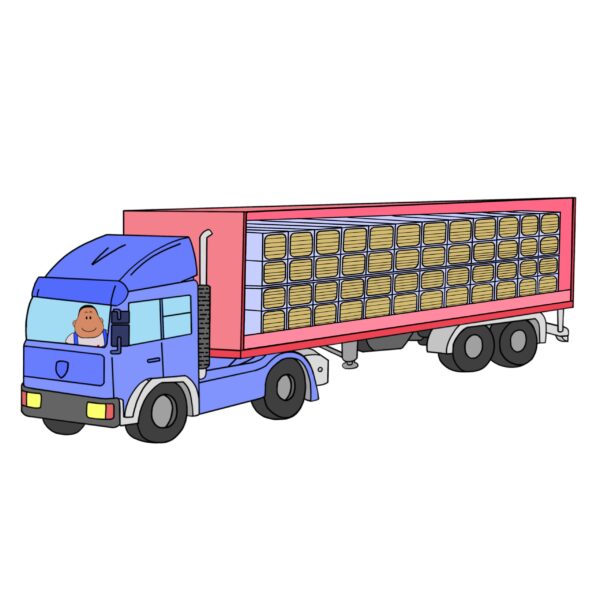 ISO-TRUCK: 40 kg Lana di roccia densità, sp. 40/50/60 mm, FIBRAN