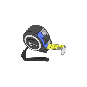 Flessometro ABC Sistem con cassa gommata 5m/25mm