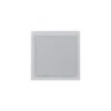 Botola Stealth rasomuro per cassetta di derivazione GEWISS mod. GW48006PM in alluminio con apertura a pressione e finitura verniciabile.