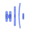 Kit Ferramenta per porta battente per maniglia Eclisse OPFER48