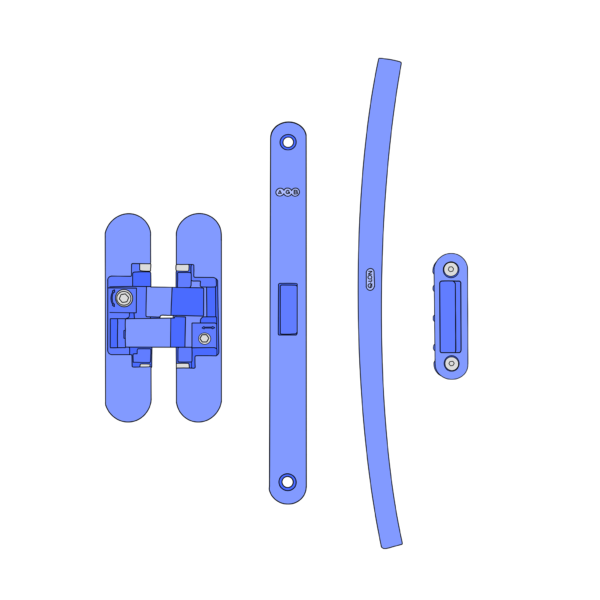 Kit Ferramenta per porta battente per maniglia Eclisse OPFER48